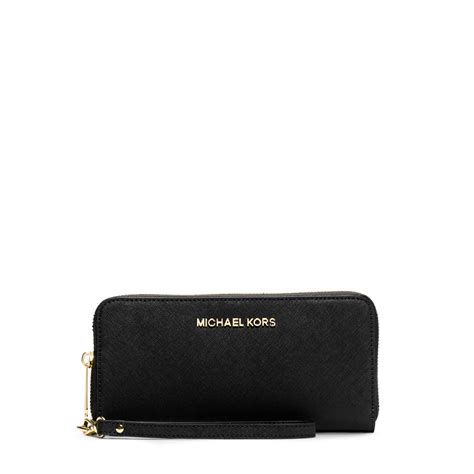 michael kors women's jet set travel large smartphone wristlet|Jet Set Large Leather Smartphone Wristlet Wallet .